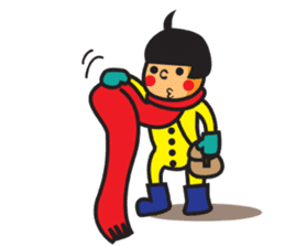 Winter's Muffler Kids sticker #1152850
