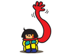 Winter's Muffler Kids sticker #1152856