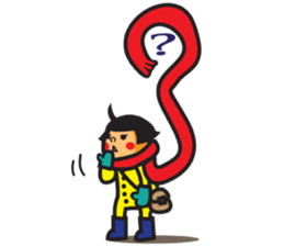 Winter's Muffler Kids sticker #1152859