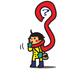 Winter's Muffler Kids sticker #1152859