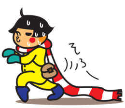 Winter's Muffler Kids sticker #1152860