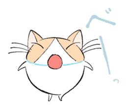 Fluffy cat sticker #1153311