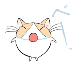 Fluffy cat sticker #1153311