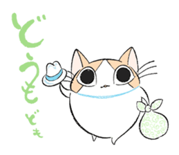 Fluffy cat sticker #1153314
