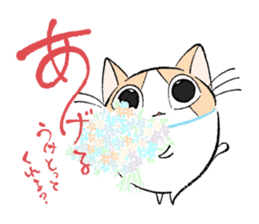 Fluffy cat sticker #1153317