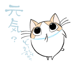 Fluffy cat sticker #1153326