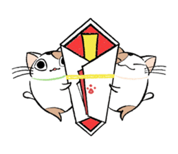 Fluffy cat sticker #1153339