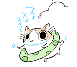 Fluffy cat sticker #1153340