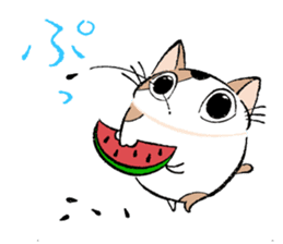 Fluffy cat sticker #1153341