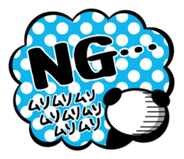 Panda is instead of troublesome to type sticker #1153459