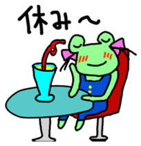 Chi-chan of frog Japanese version sticker #1153502