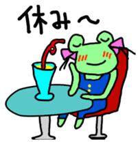 Chi-chan of frog Japanese version sticker #1153502