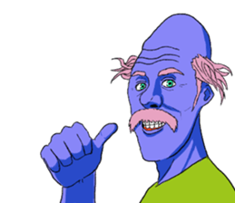 A colorful uncle sticker #1154879