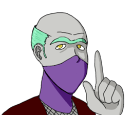 A colorful uncle sticker #1154899