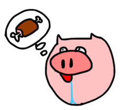 Boo-chan of piglets sticker #1155135