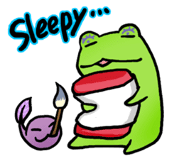 Carefree Frog(English) sticker #1155587