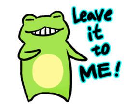 Carefree Frog(English) sticker #1155591