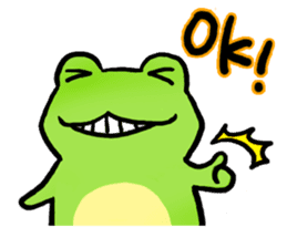 Carefree Frog(English) sticker #1155593