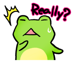 Carefree Frog(English) sticker #1155601
