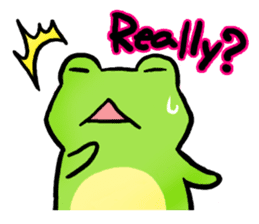 Carefree Frog(English) sticker #1155601