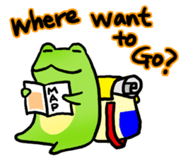 Carefree Frog(English) sticker #1155622