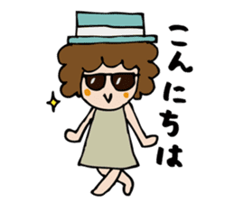Afro girl's stickers sticker #1156155