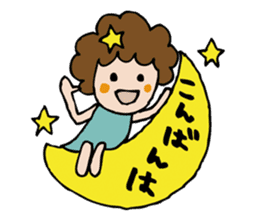 Afro girl's stickers sticker #1156156