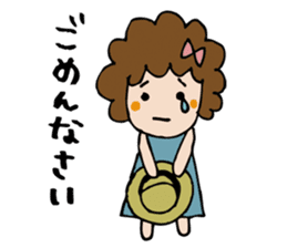 Afro girl's stickers sticker #1156162