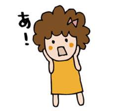 Afro girl's stickers sticker #1156164