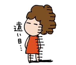 Afro girl's stickers sticker #1156172
