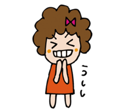 Afro girl's stickers sticker #1156179