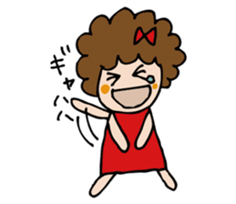 Afro girl's stickers sticker #1156181