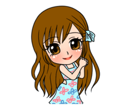 Stamp Girl "Emotions" sticker #1157386