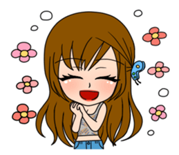 Stamp Girl "Emotions" sticker #1157387