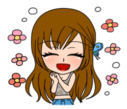 Stamp Girl "Emotions" sticker #1157387