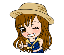 Stamp Girl "Emotions" sticker #1157388