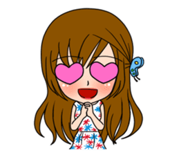 Stamp Girl "Emotions" sticker #1157390