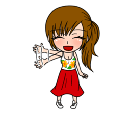 Stamp Girl "Emotions" sticker #1157391