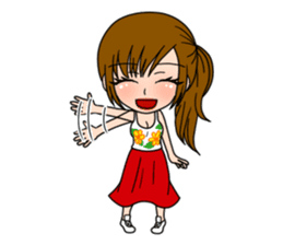 Stamp Girl "Emotions" sticker #1157391