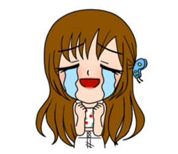 Stamp Girl "Emotions" sticker #1157393