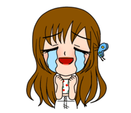 Stamp Girl "Emotions" sticker #1157393