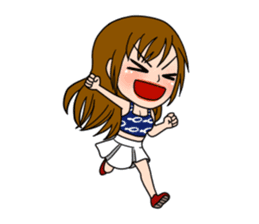 Stamp Girl "Emotions" sticker #1157394