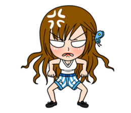 Stamp Girl "Emotions" sticker #1157396