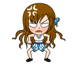 Stamp Girl "Emotions" sticker #1157396