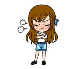 Stamp Girl "Emotions" sticker #1157397