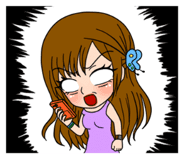 Stamp Girl "Emotions" sticker #1157398