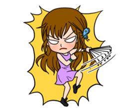 Stamp Girl "Emotions" sticker #1157400