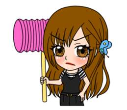 Stamp Girl "Emotions" sticker #1157401