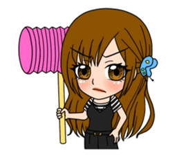 Stamp Girl "Emotions" sticker #1157401