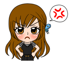 Stamp Girl "Emotions" sticker #1157403